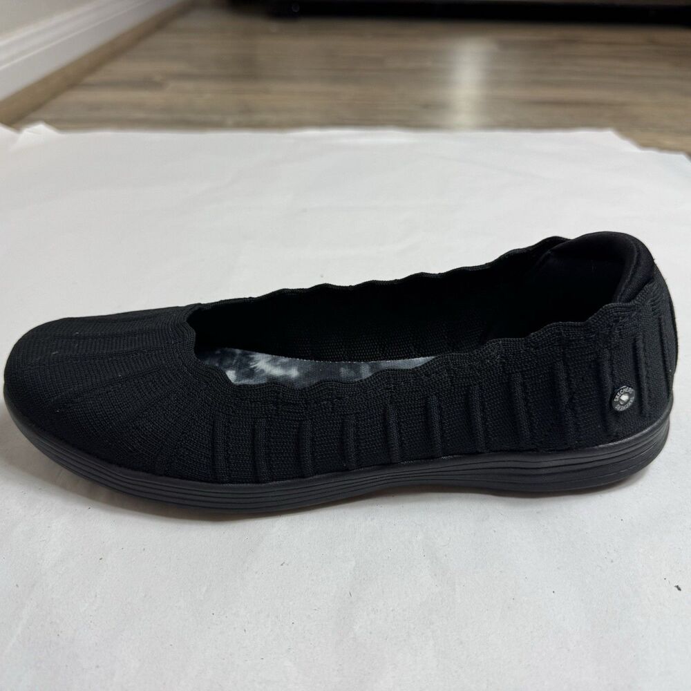 Skechers Air Cooled Goga Mat Slip-On Shoes Women’s Size 8 Black Round Toe - Picture 12 of 14